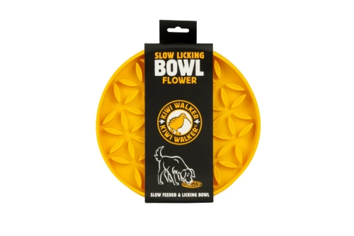 Kiwi-Walker-Slow-Licking-Bowl-Flower-Maxi--miska-spowalniajaca-jedzenie-i-lizanie-dla-psa-i-kota-pomaranczowa v.webp