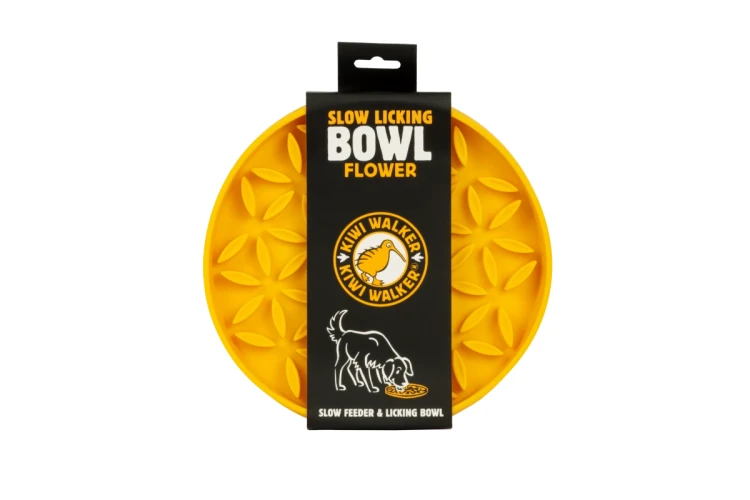 Kiwi-Walker-Slow-Licking-Bowl-Flower-Maxi--miska-spowalniajaca-jedzenie-i-lizanie-dla-psa-i-kota-pomaranczowa v.webp
